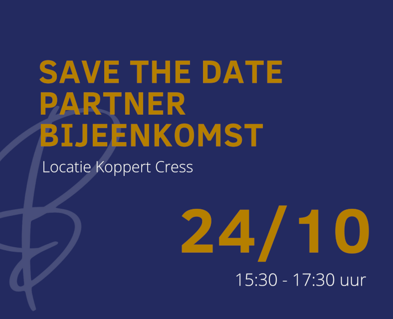 Save the date Partnerbijeenkomst